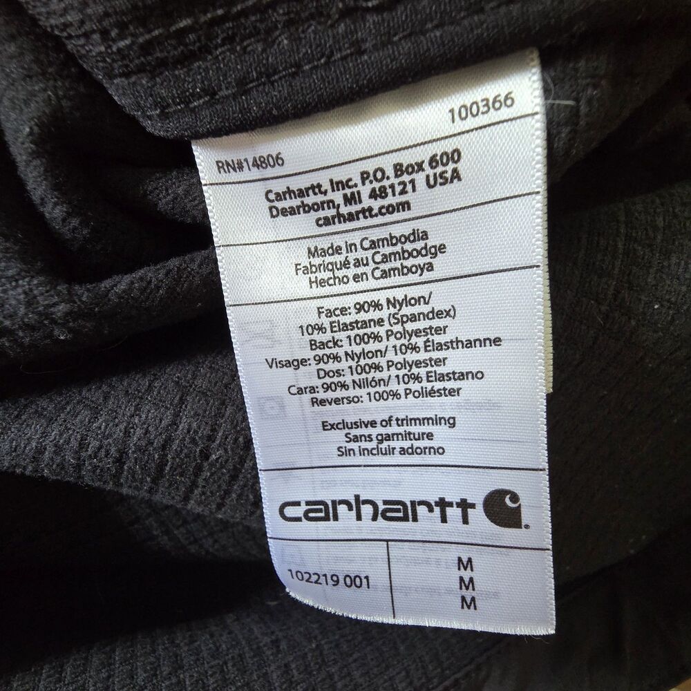 Carhartt Crowley Softshell Vest Black Men's M Full Zip 102219 001 - Picture 7 of 10
